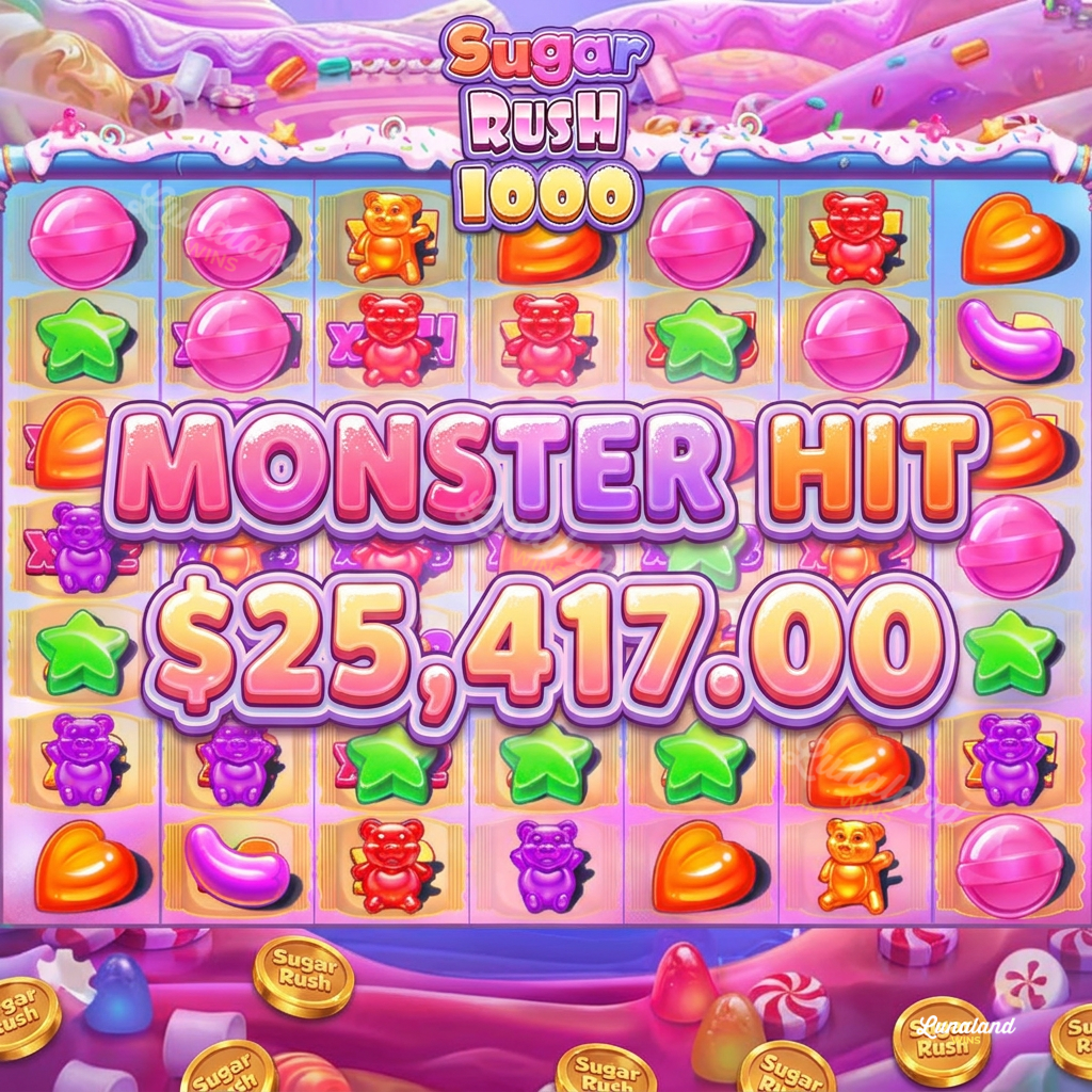 Could a Bought Bonus on Sugar Rush 1000 Win $25,417?